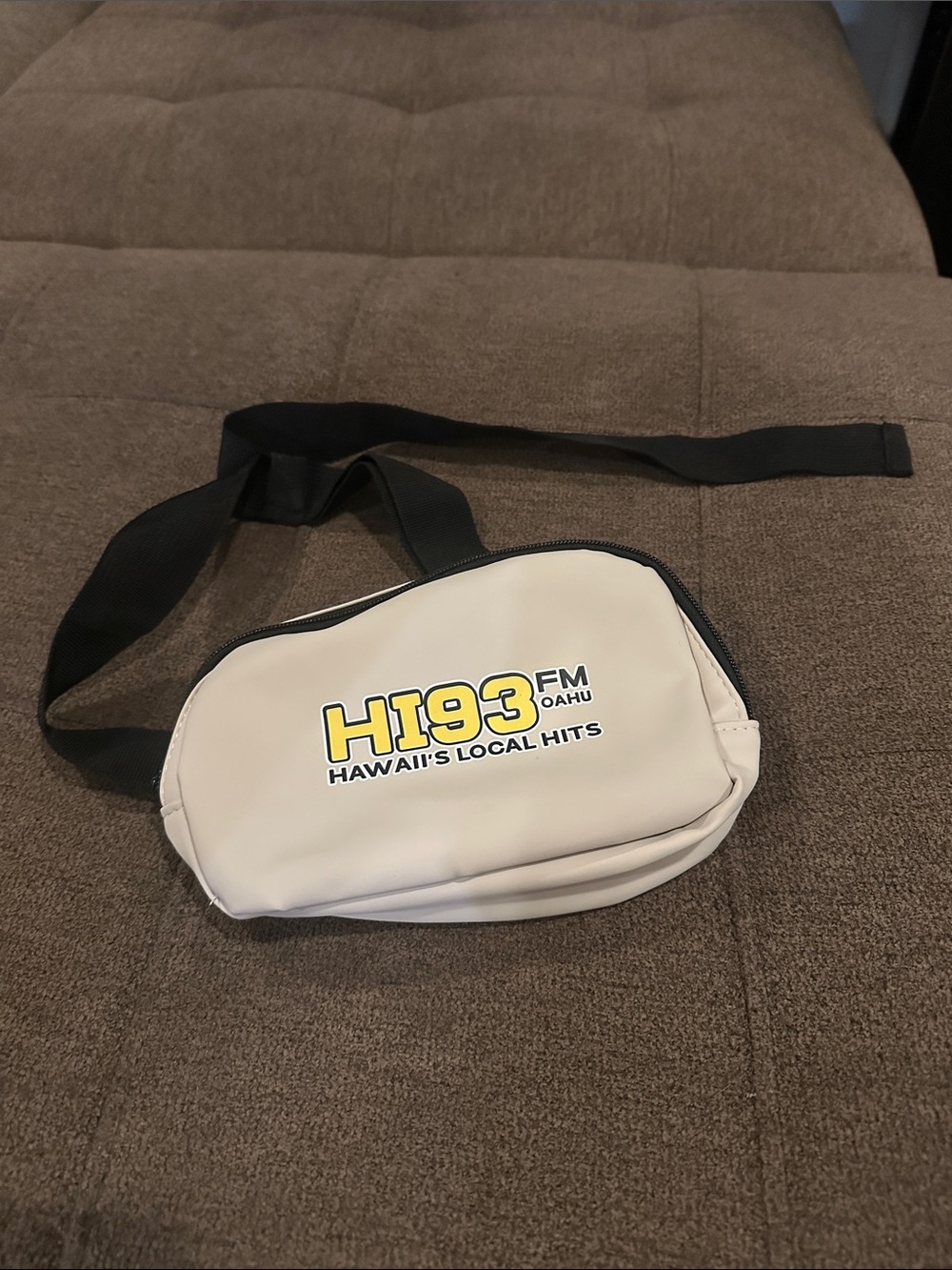 Beige HI93 Logo Waist Bag